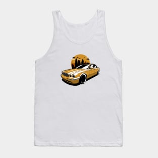 Yellow Orange XJ X350 City Skyline Tank Top